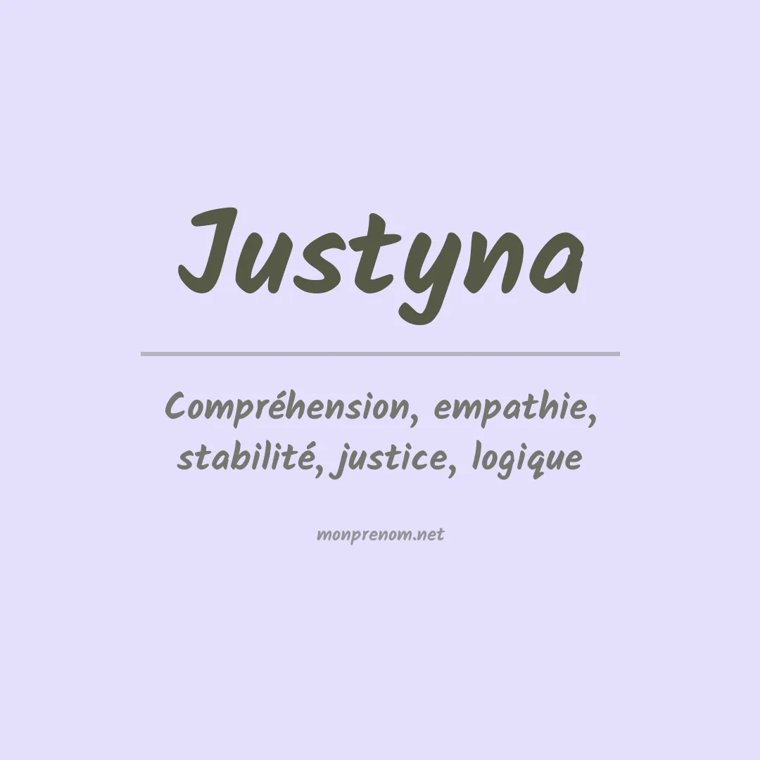 Signification du Prénom Justyna