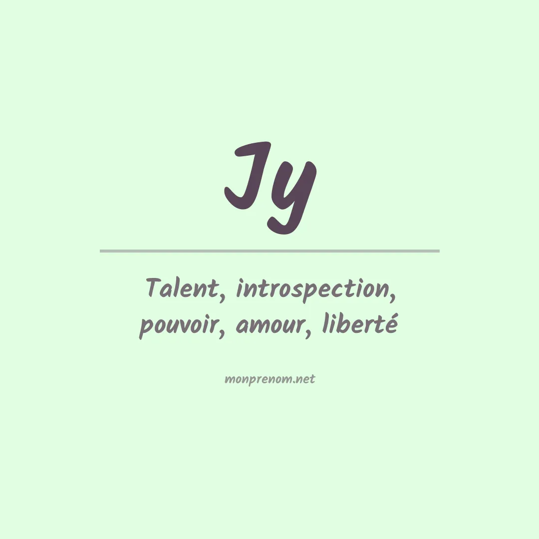 Signification du Prénom Jy Signification du Prénom Jy