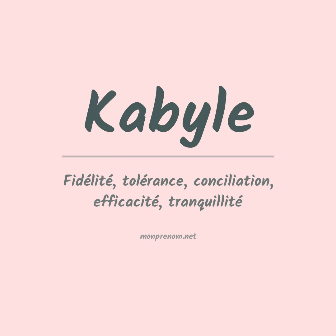 Signification du Prénom Kabyle