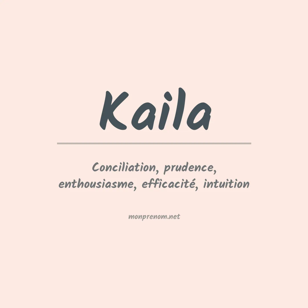 Signification du Prénom Kaila