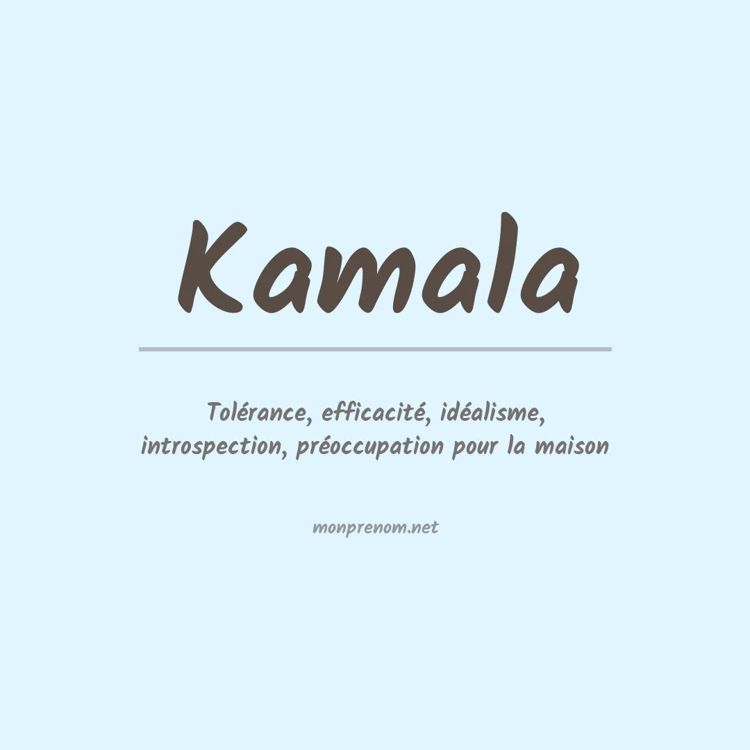 Signification du Prénom Kamala