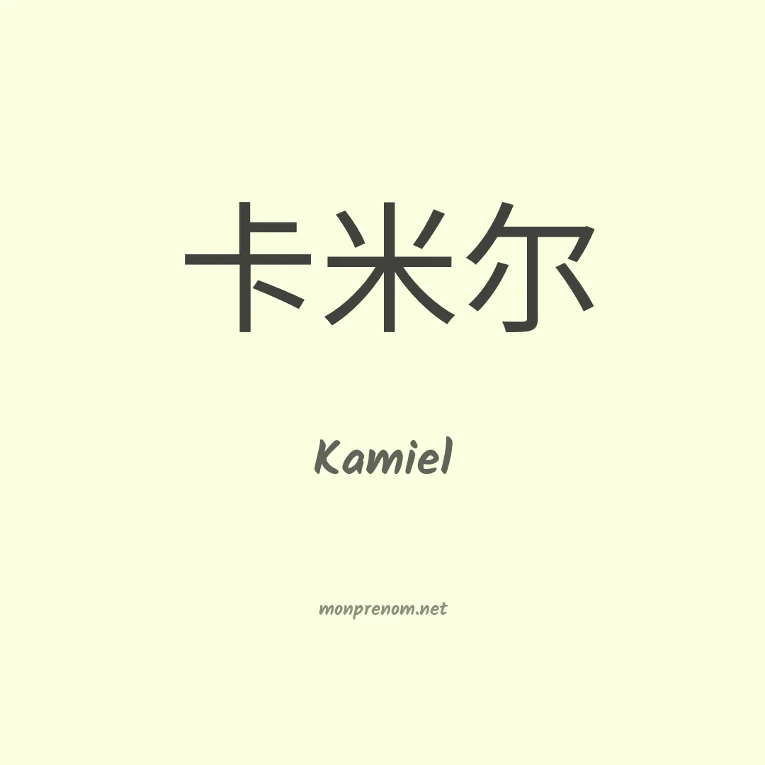 Kamiel en chino