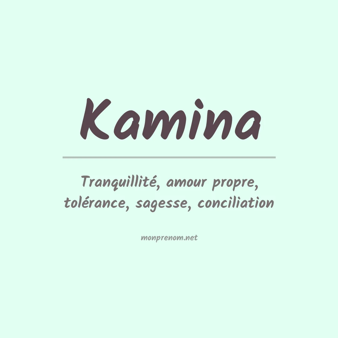 Signification du Prénom Kamina Signification du Prénom Kamina