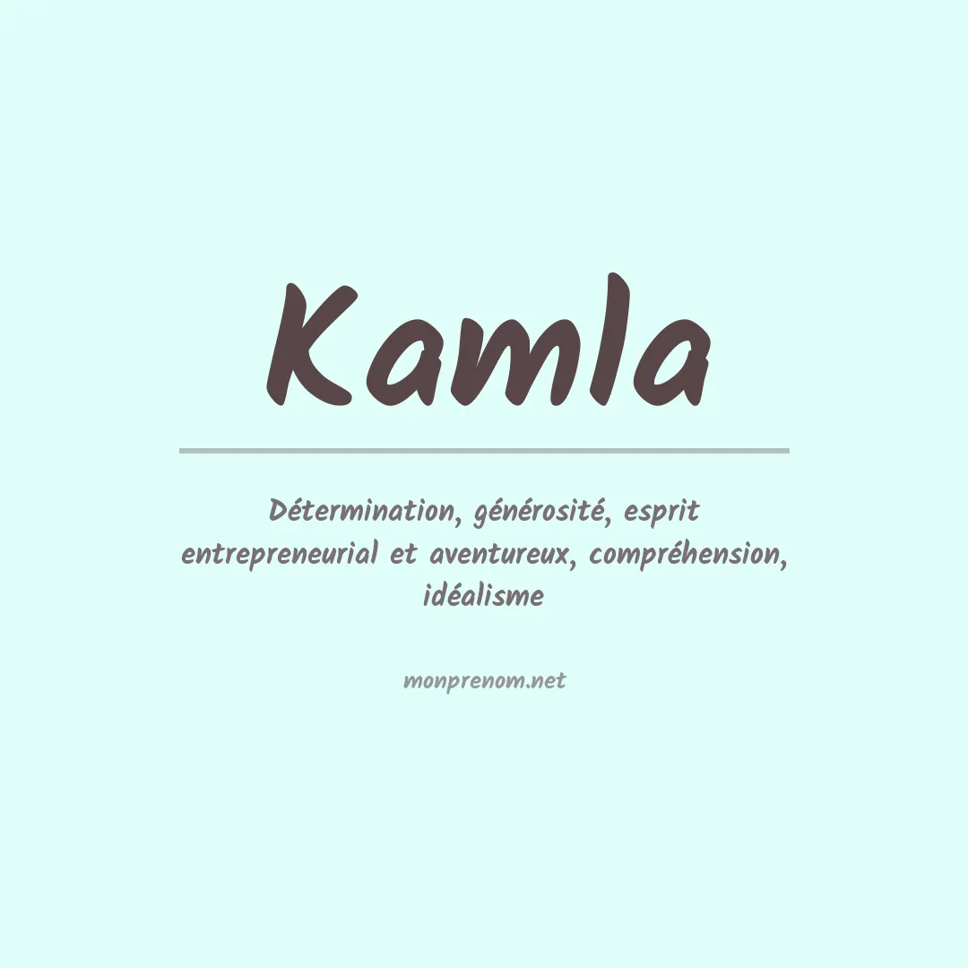 Signification du Prénom Kamla