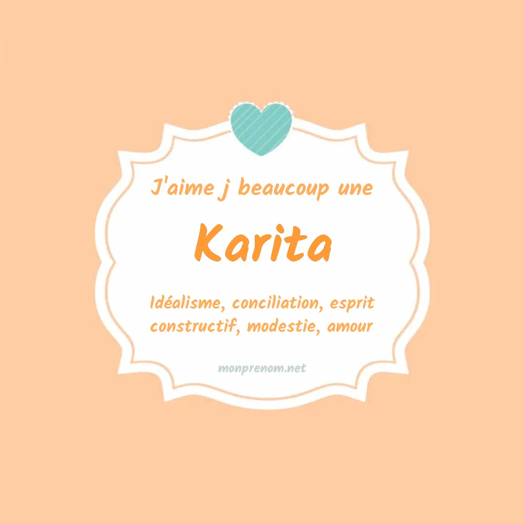 j'aime beaucoup Karita