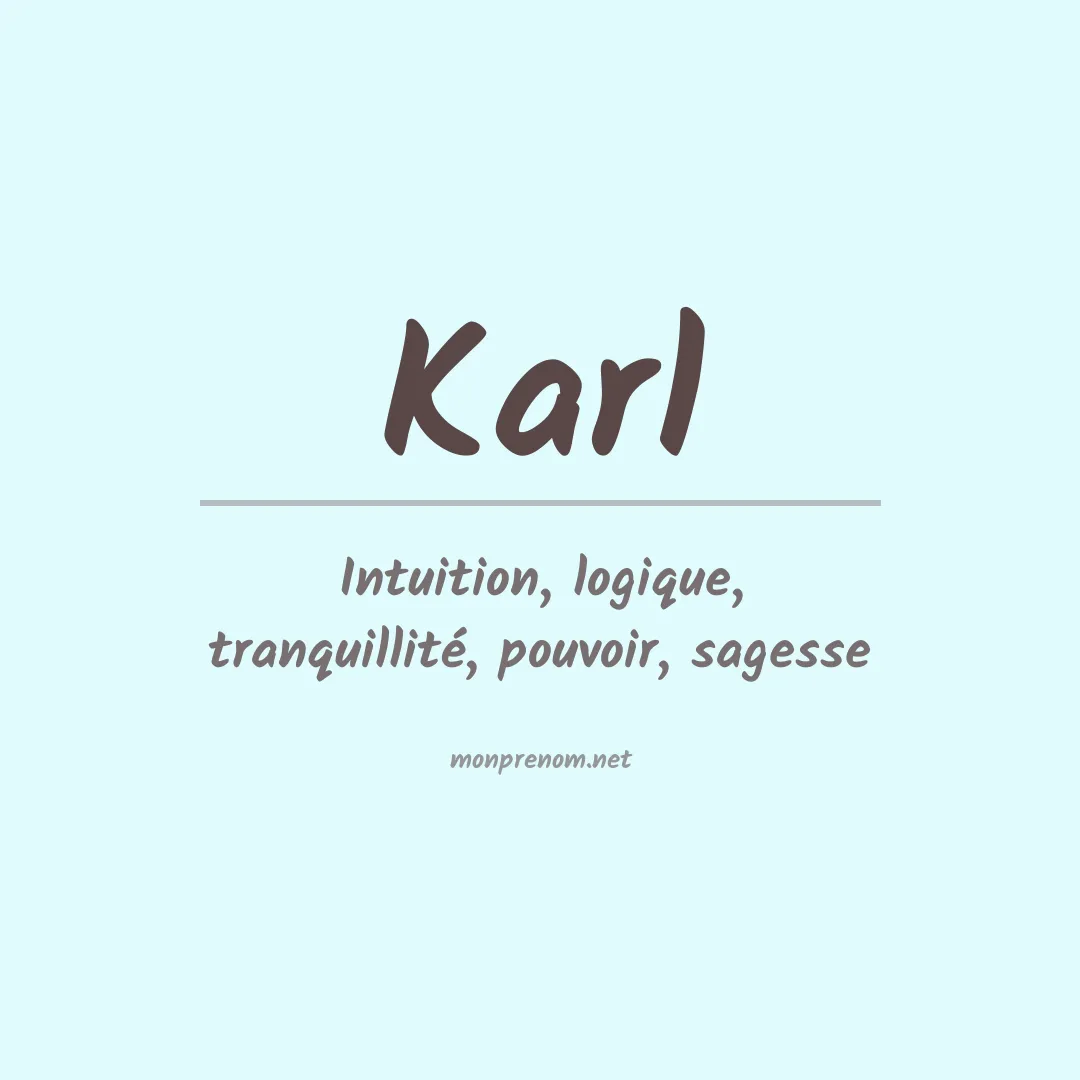 Signification du Prénom Karl