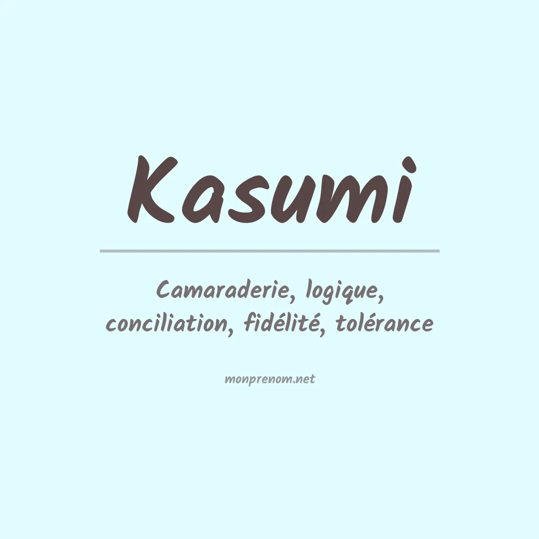 Signification du Prénom Kasumi