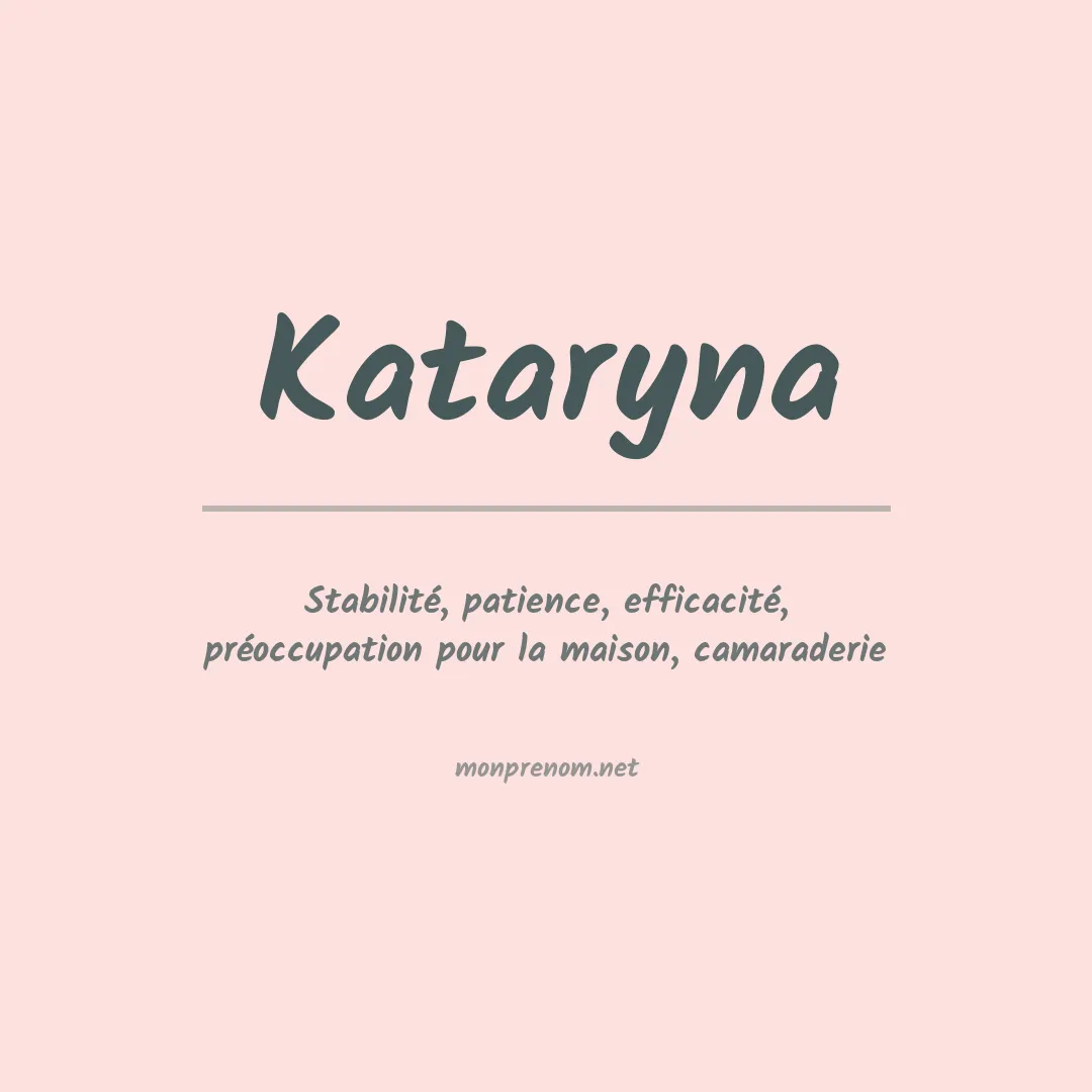 Signification du Prénom Kataryna