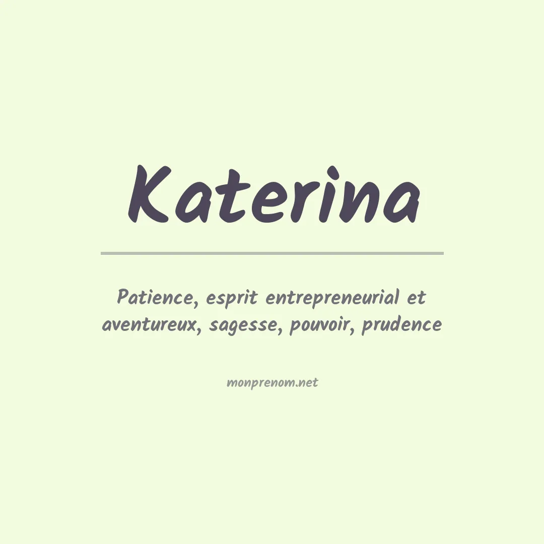 Signification du Prénom Katerina
