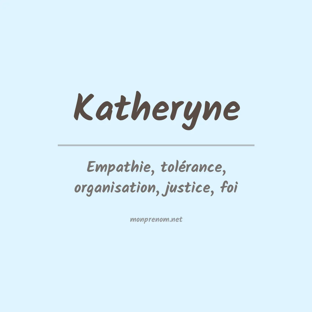 Signification du Prénom Katheryne