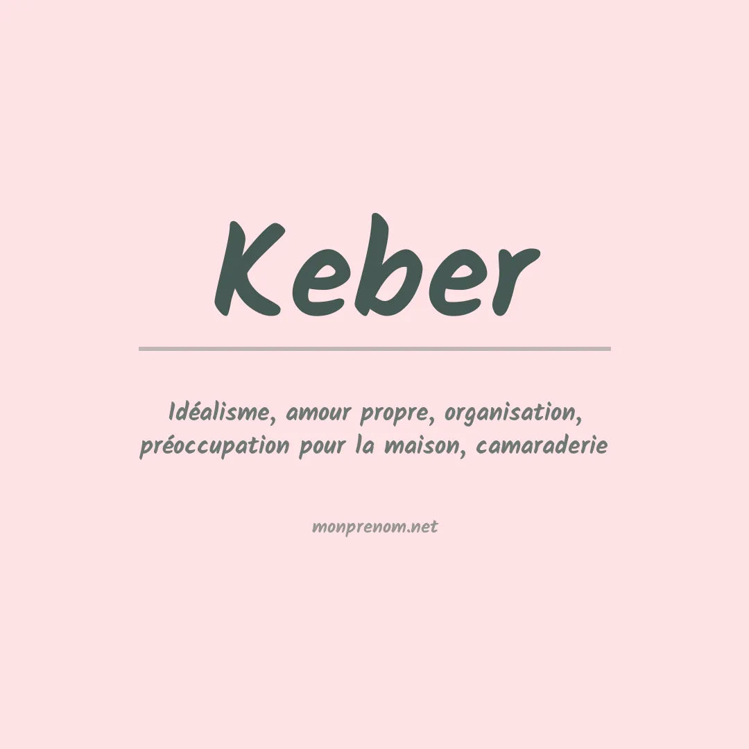 Signification du Prénom Keber