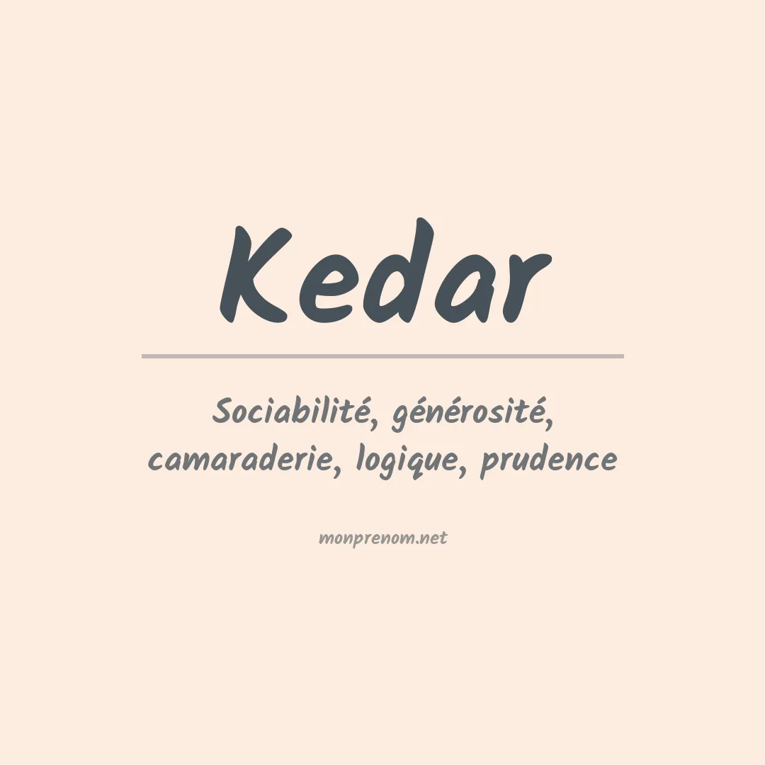Signification du Prénom Kedar