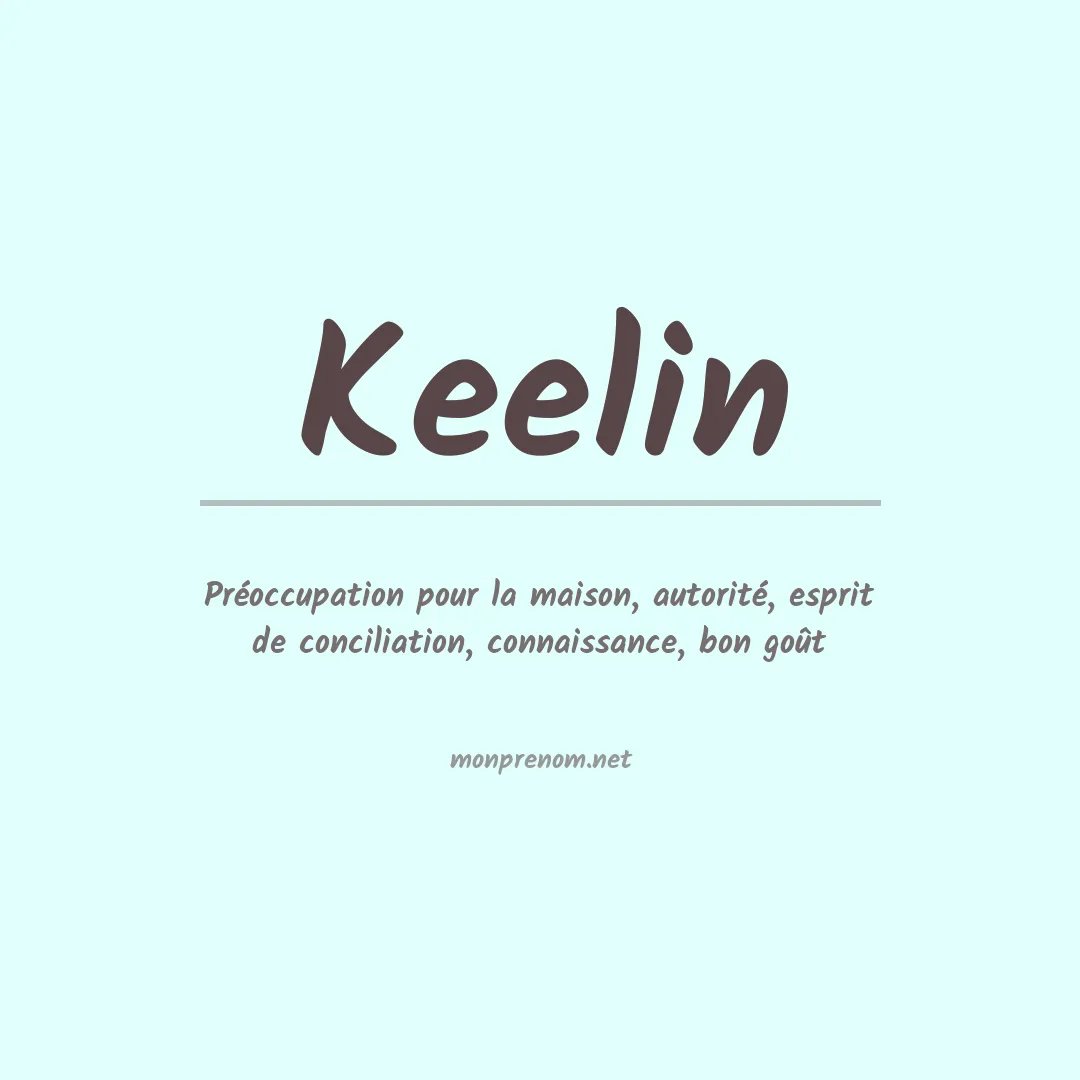 Signification du Prénom Keelin