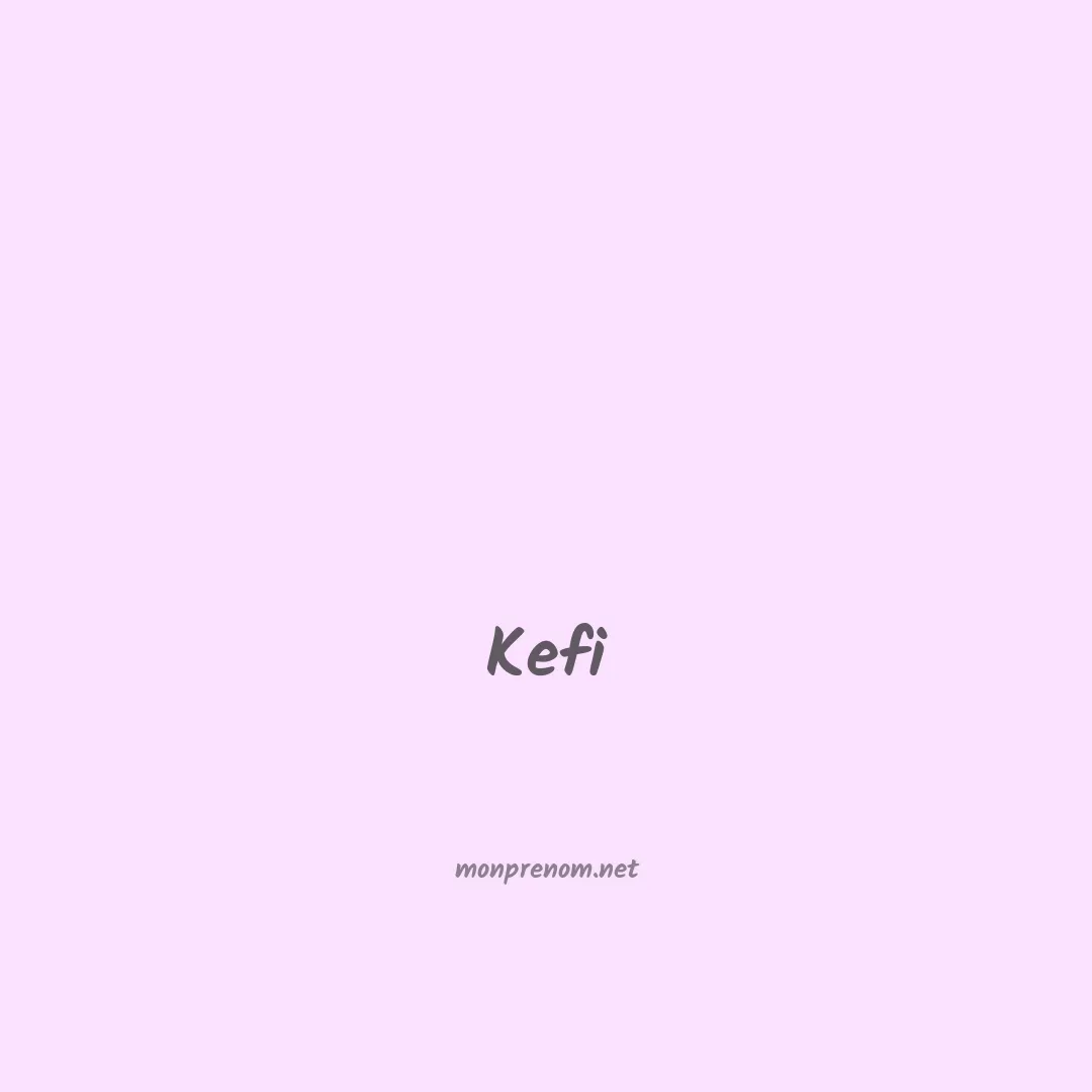 Kefi en chino