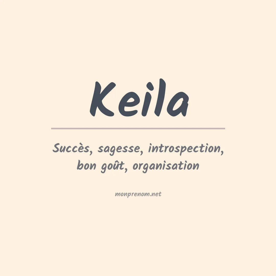 Signification du Prénom Keila