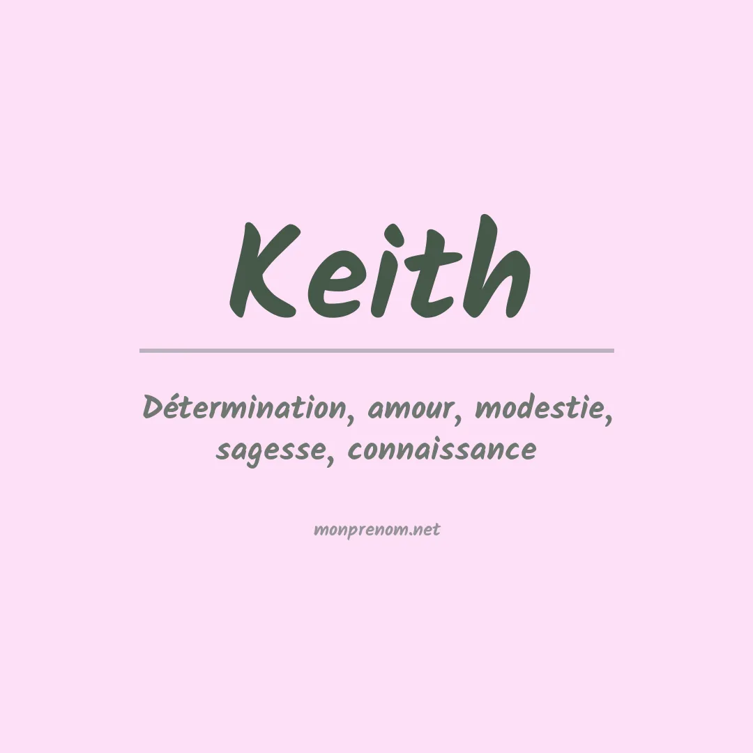 Signification du Prénom Keith