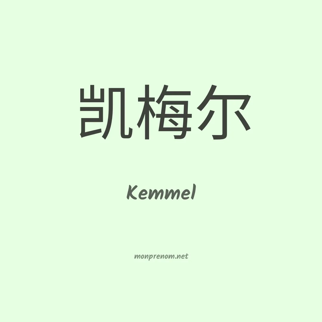 Kemmel en chino