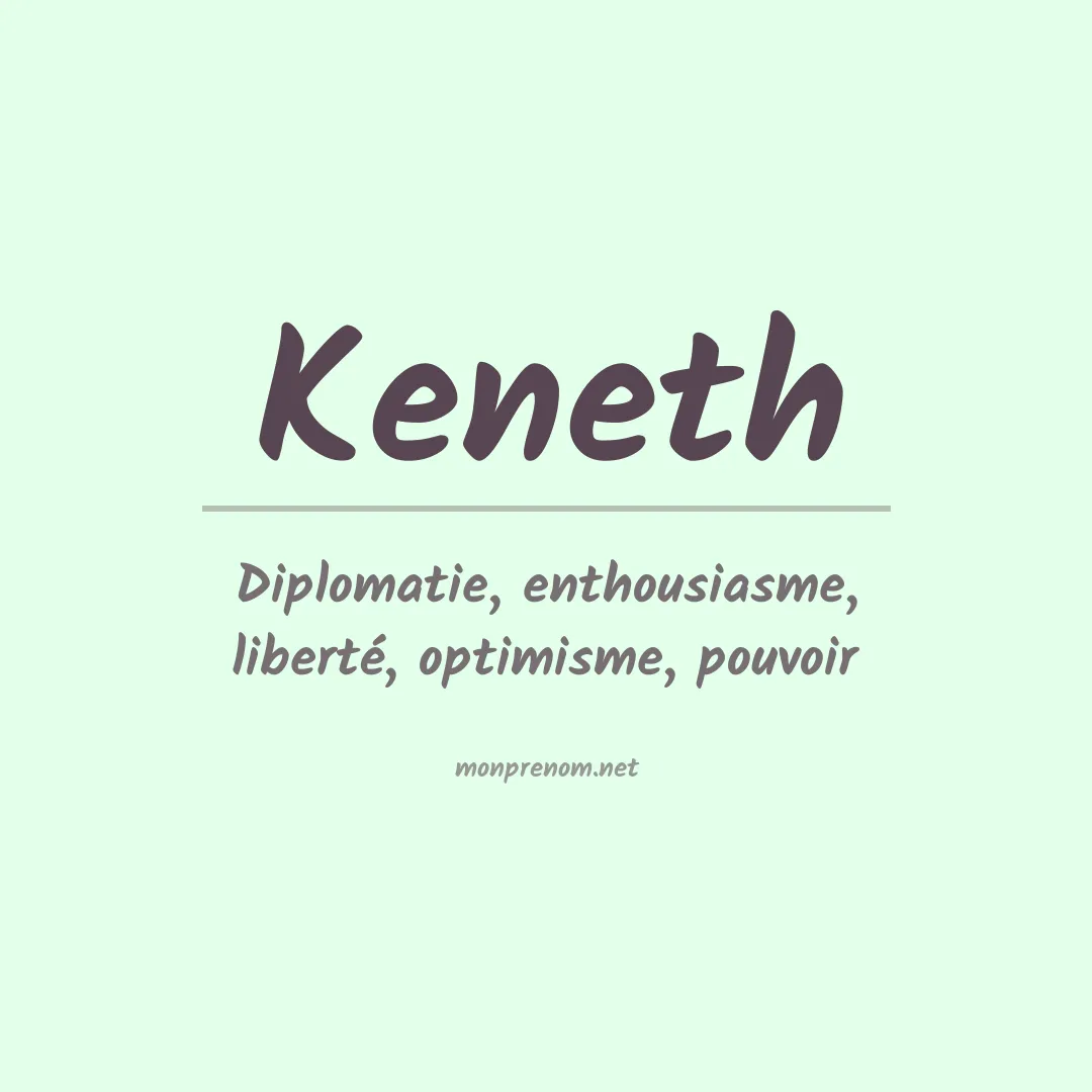 Signification du Prénom Keneth