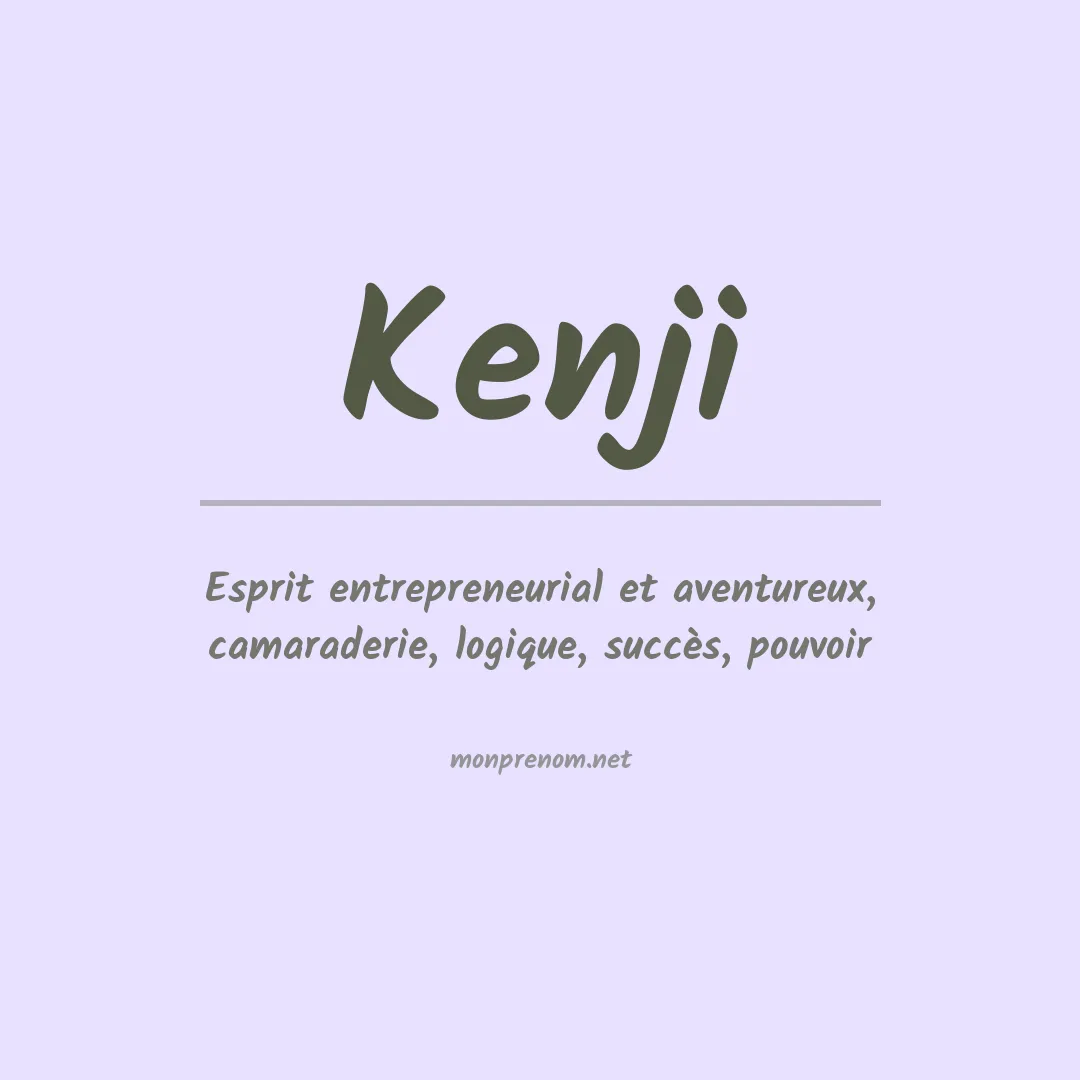 Signification du Prénom Kenji