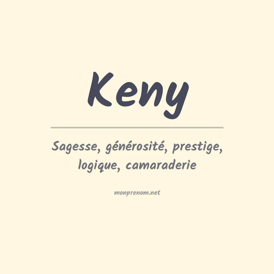 Signification du Prénom Keny