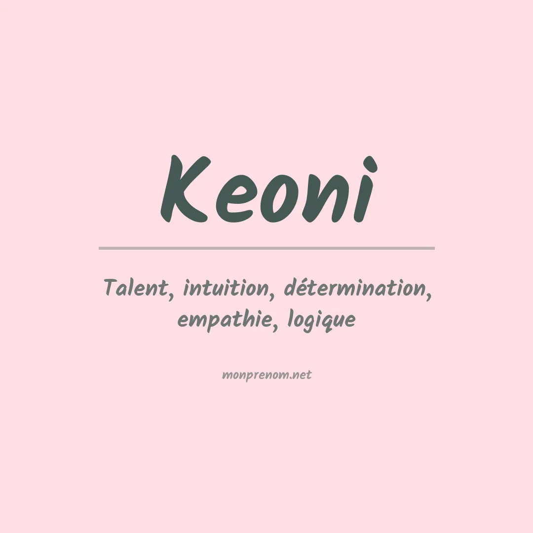 Signification du Prénom Keoni Signification du Prénom Keoni