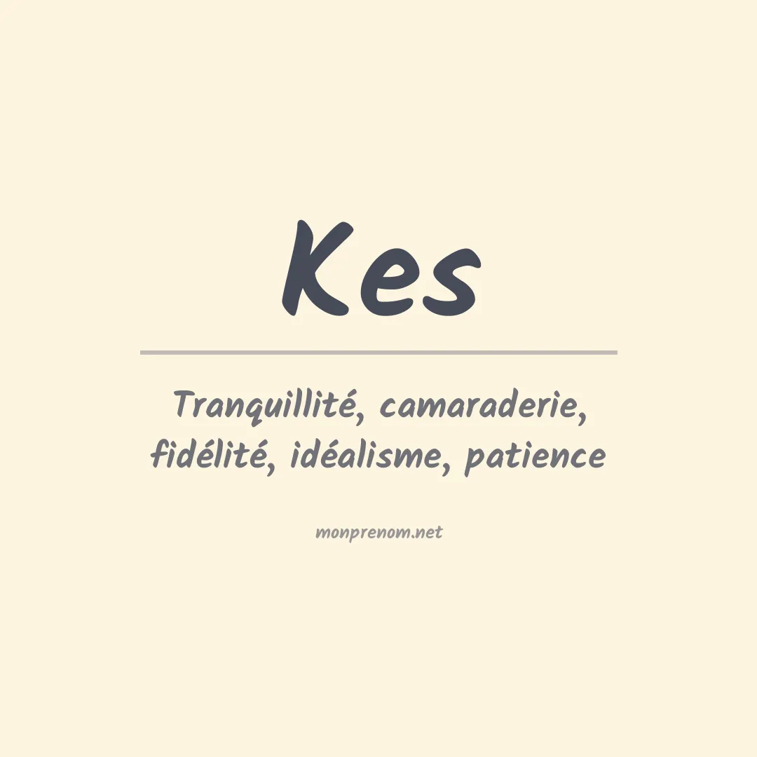 Signification du Prénom Kes