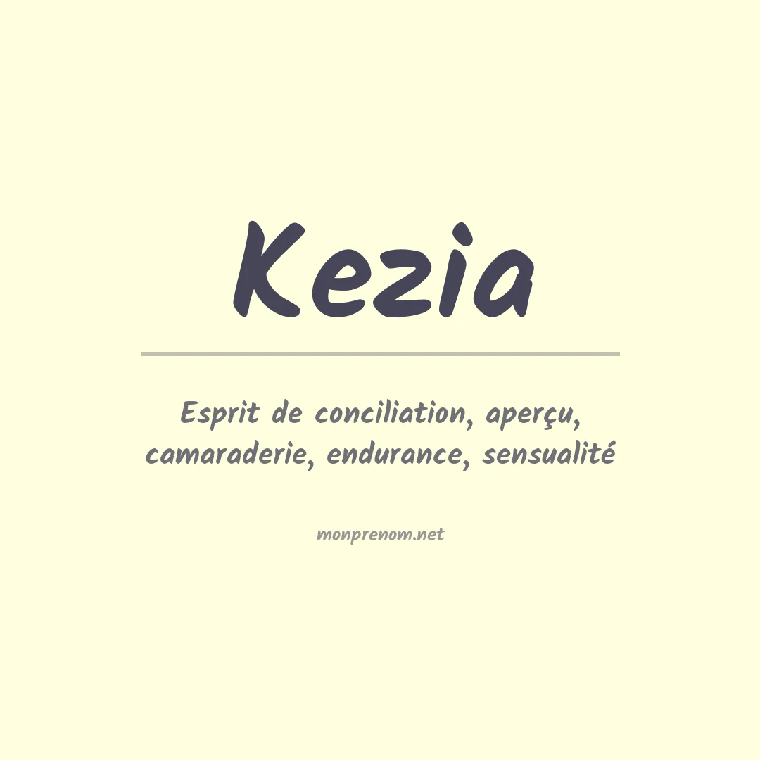 Signification du Prénom Kezia