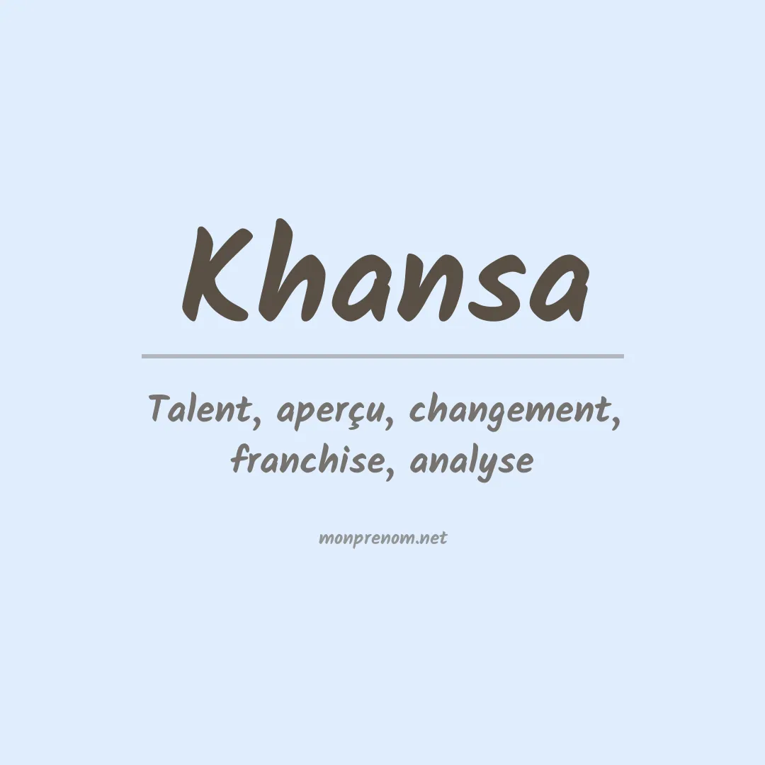 Signification du Prénom Khansa Signification du Prénom Khansa
