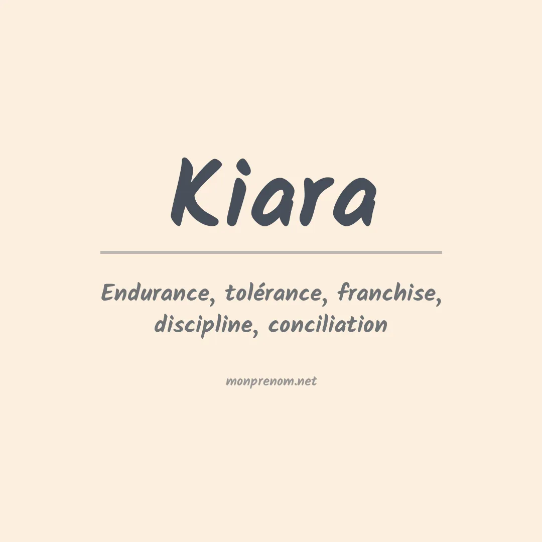 Signification du Prénom Kiara