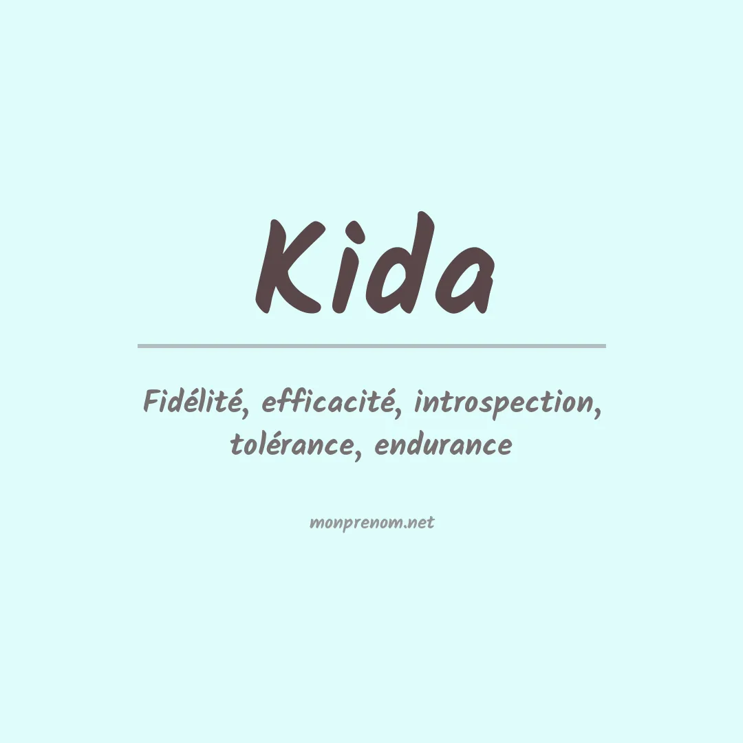 Signification du Prénom Kida