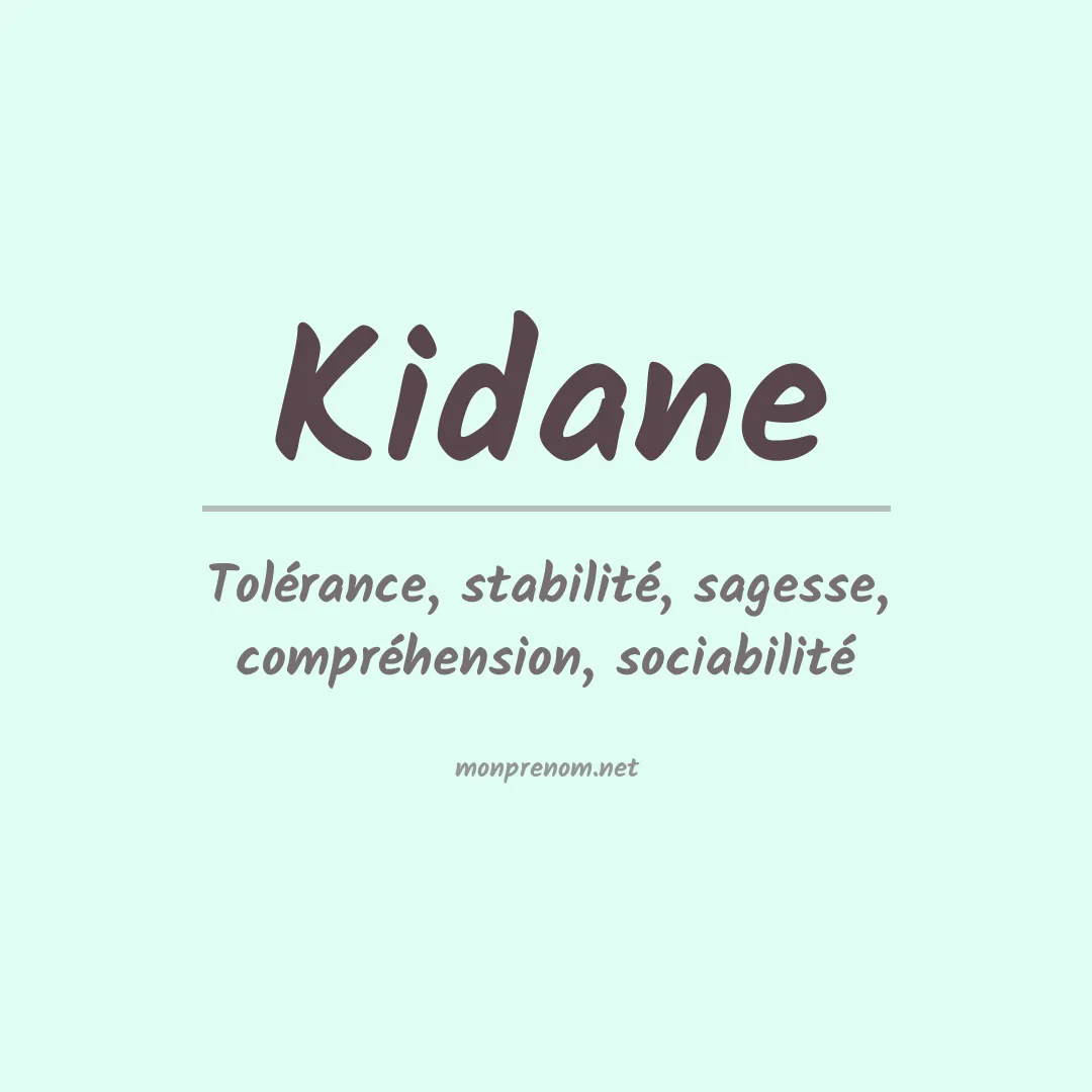 Signification du Prénom Kidane