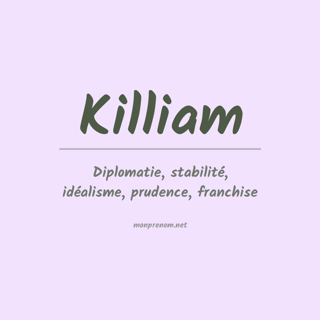 Signification du Prénom Killiam