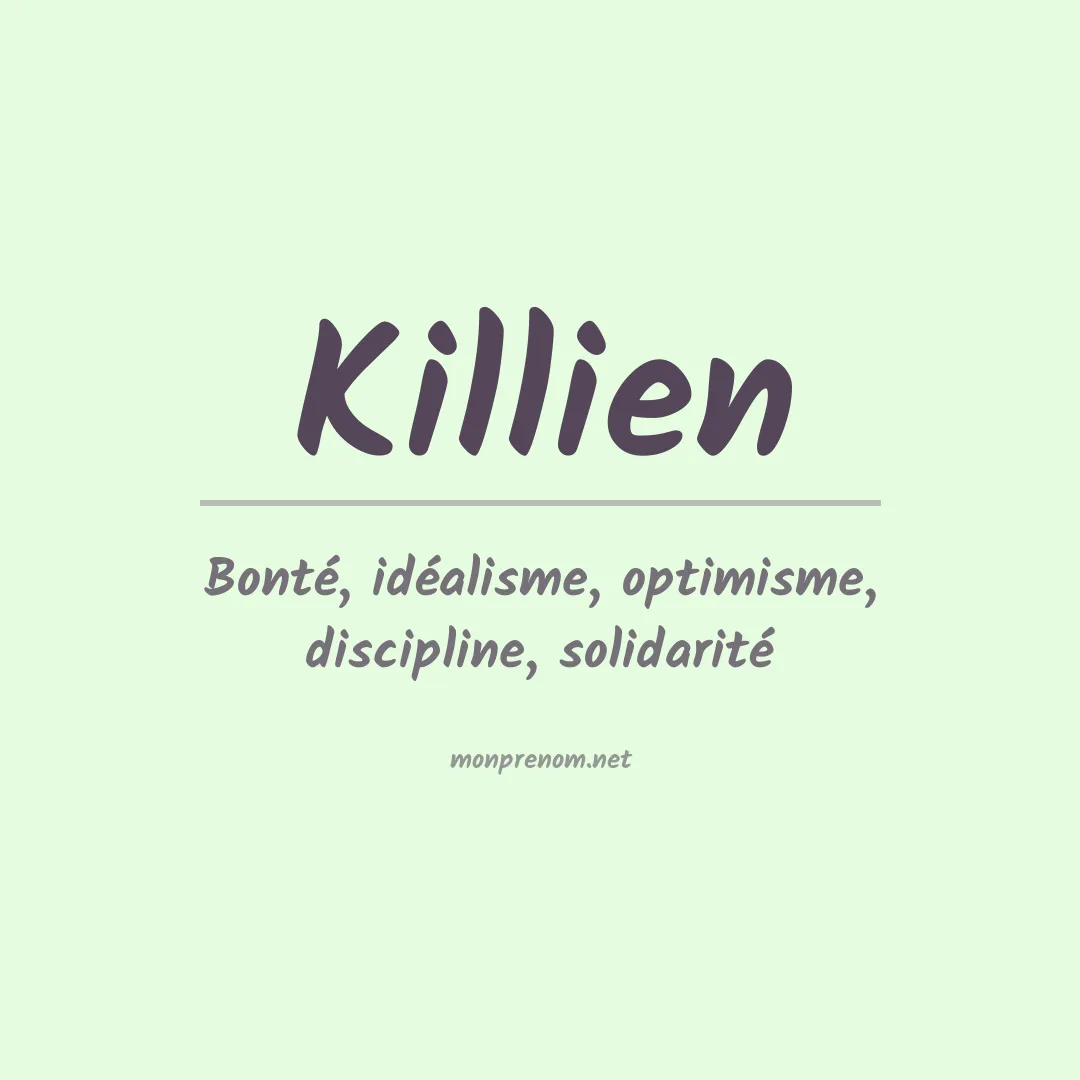 Signification du Prénom Killien Signification du Prénom Killien