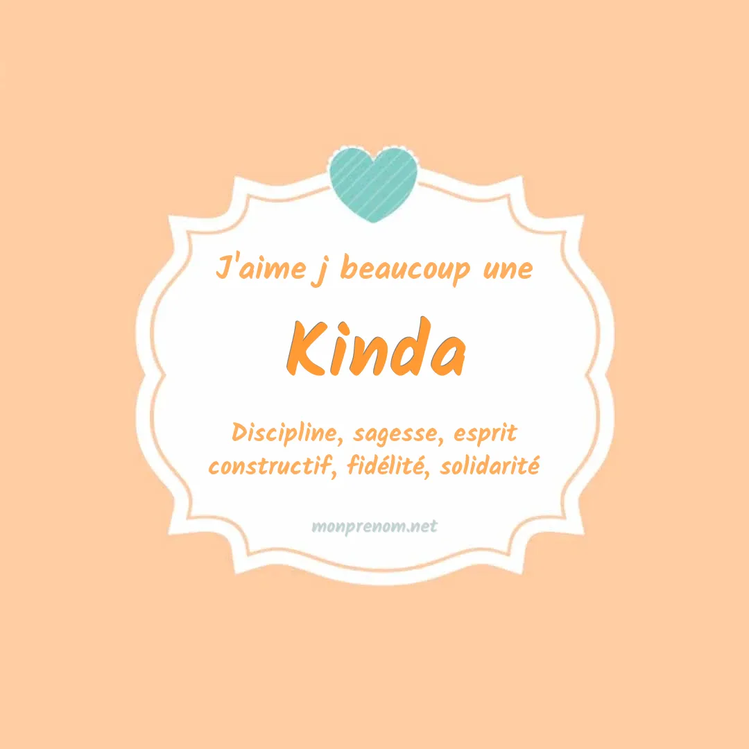 j'aime beaucoup Kinda