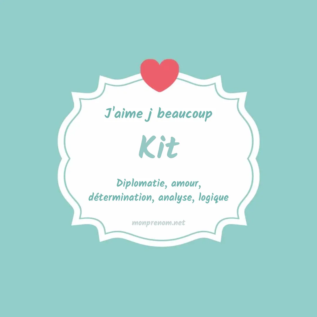j'aime beaucoup Kit