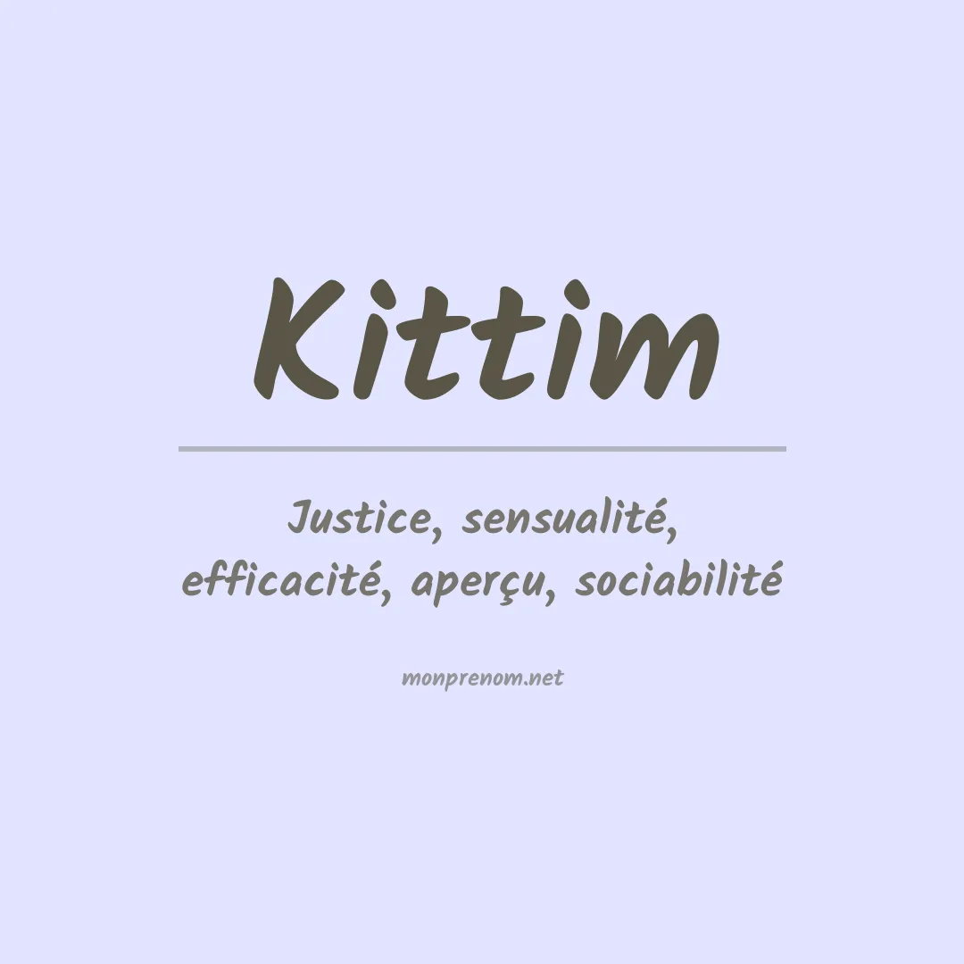 Signification du Prénom Kittim Signification du Prénom Kittim