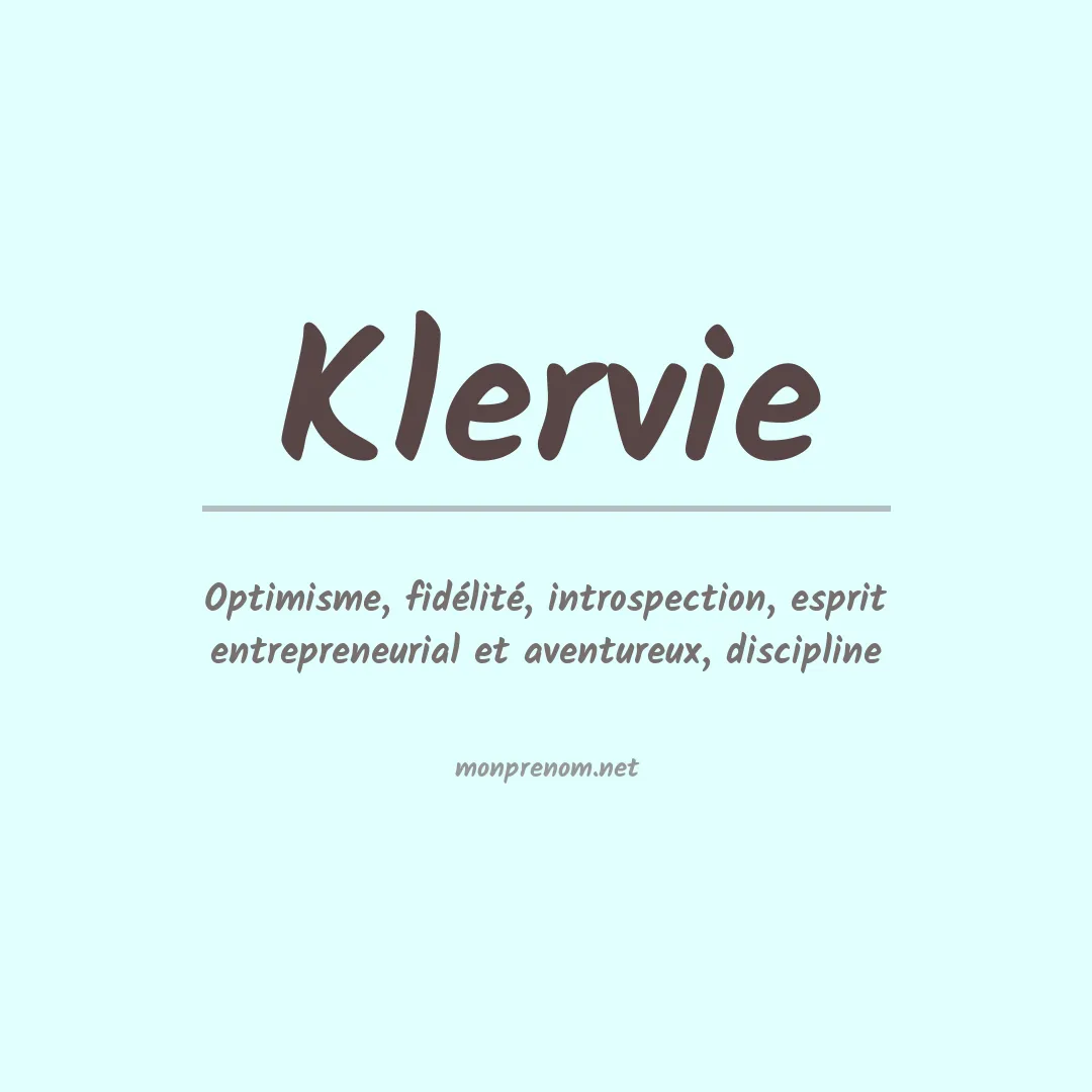 Signification du Prénom Klervie Signification du Prénom Klervie