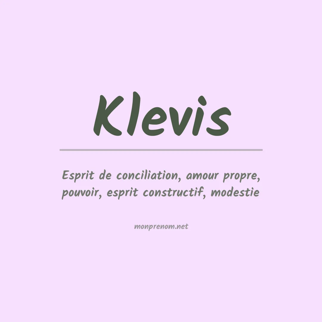 Signification du Prénom Klevis Signification du Prénom Klevis