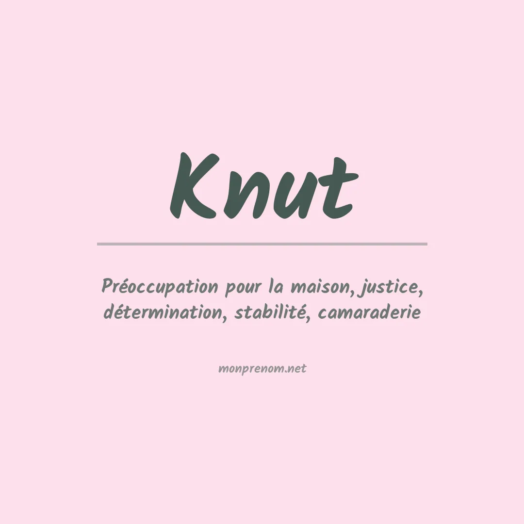 Signification du Prénom Knut