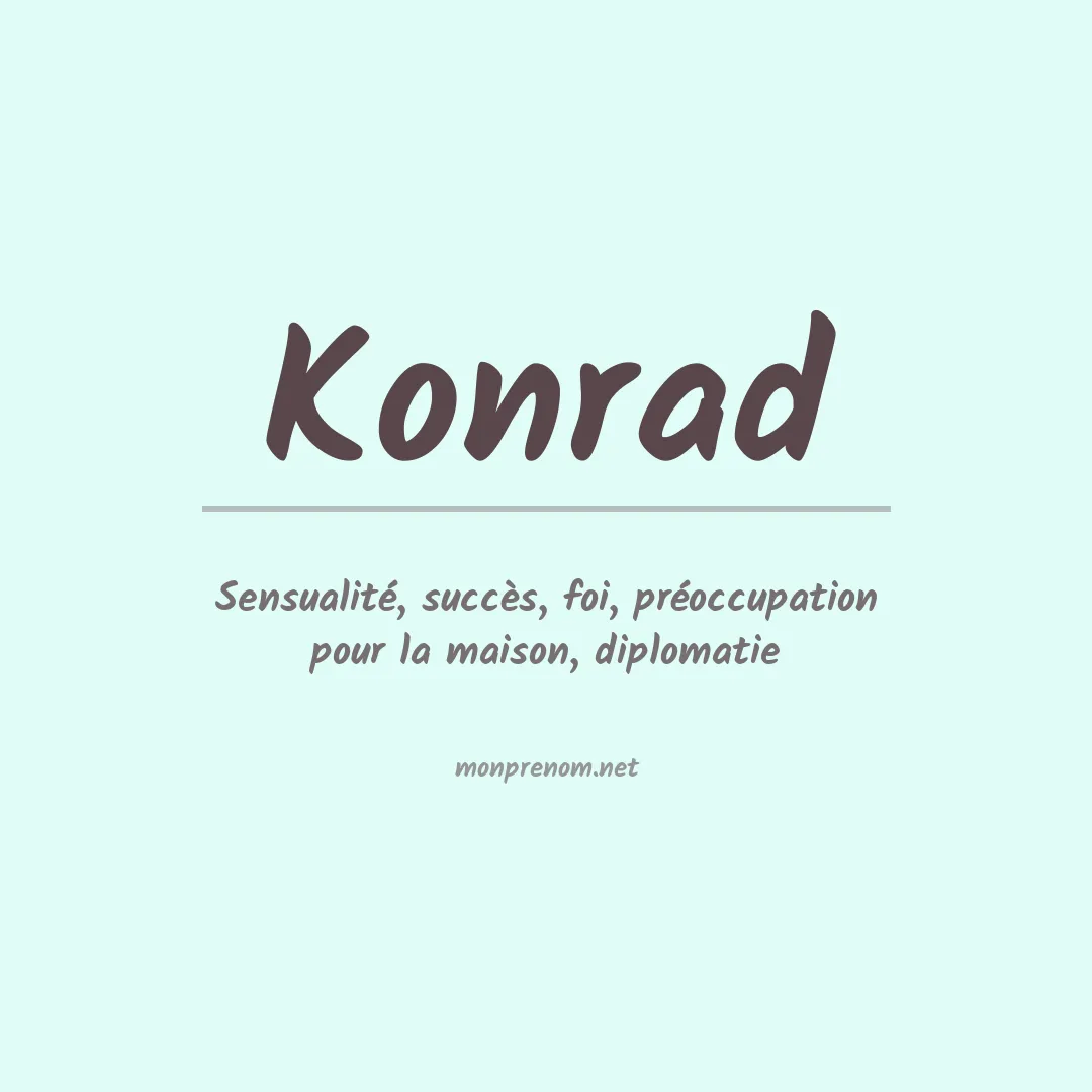 Signification du Prénom Konrad