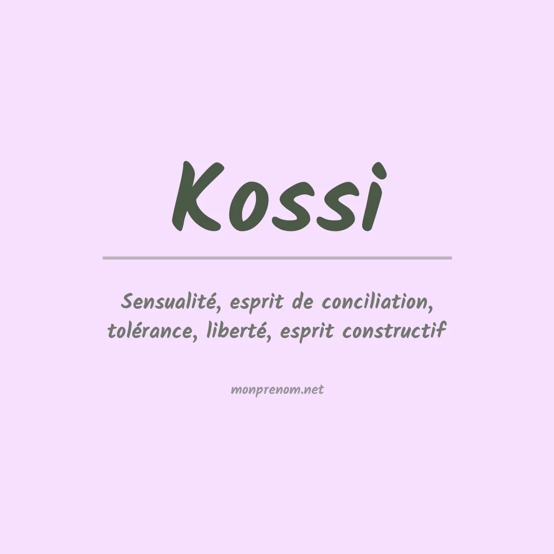 PrénomKossi