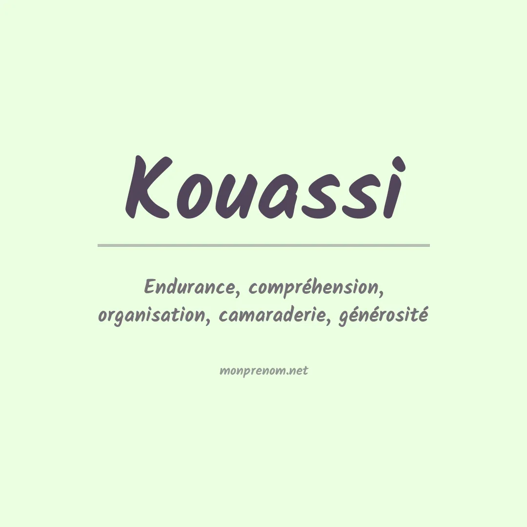 Signification du Prénom Kouassi Signification du Prénom Kouassi