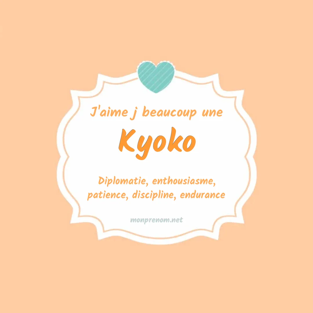 j'aime beaucoup Kyoko