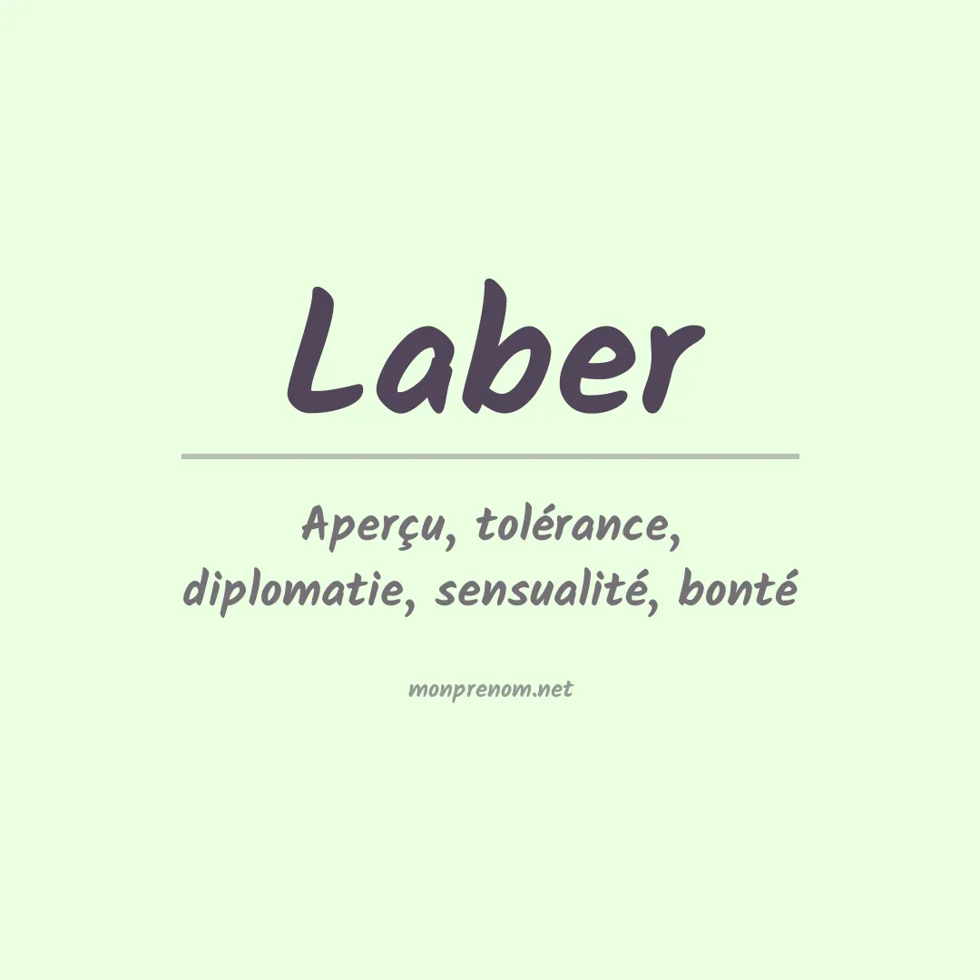 Signification du Prénom Laber