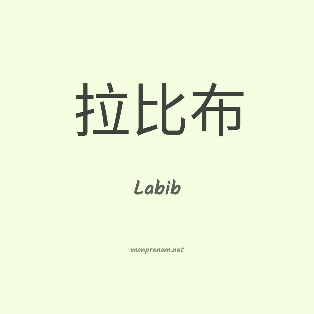 Labib en chino
