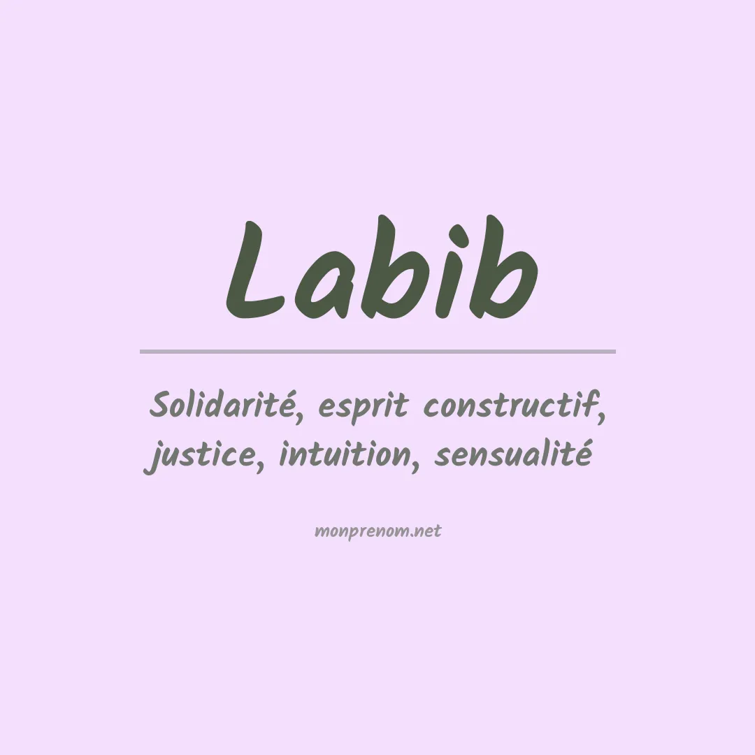 Signification du Prénom Labib
