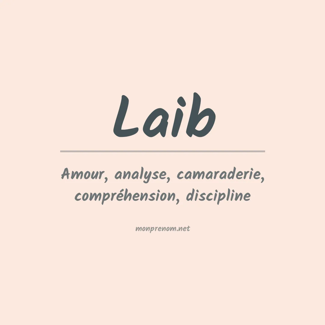 Signification du Prénom Laib