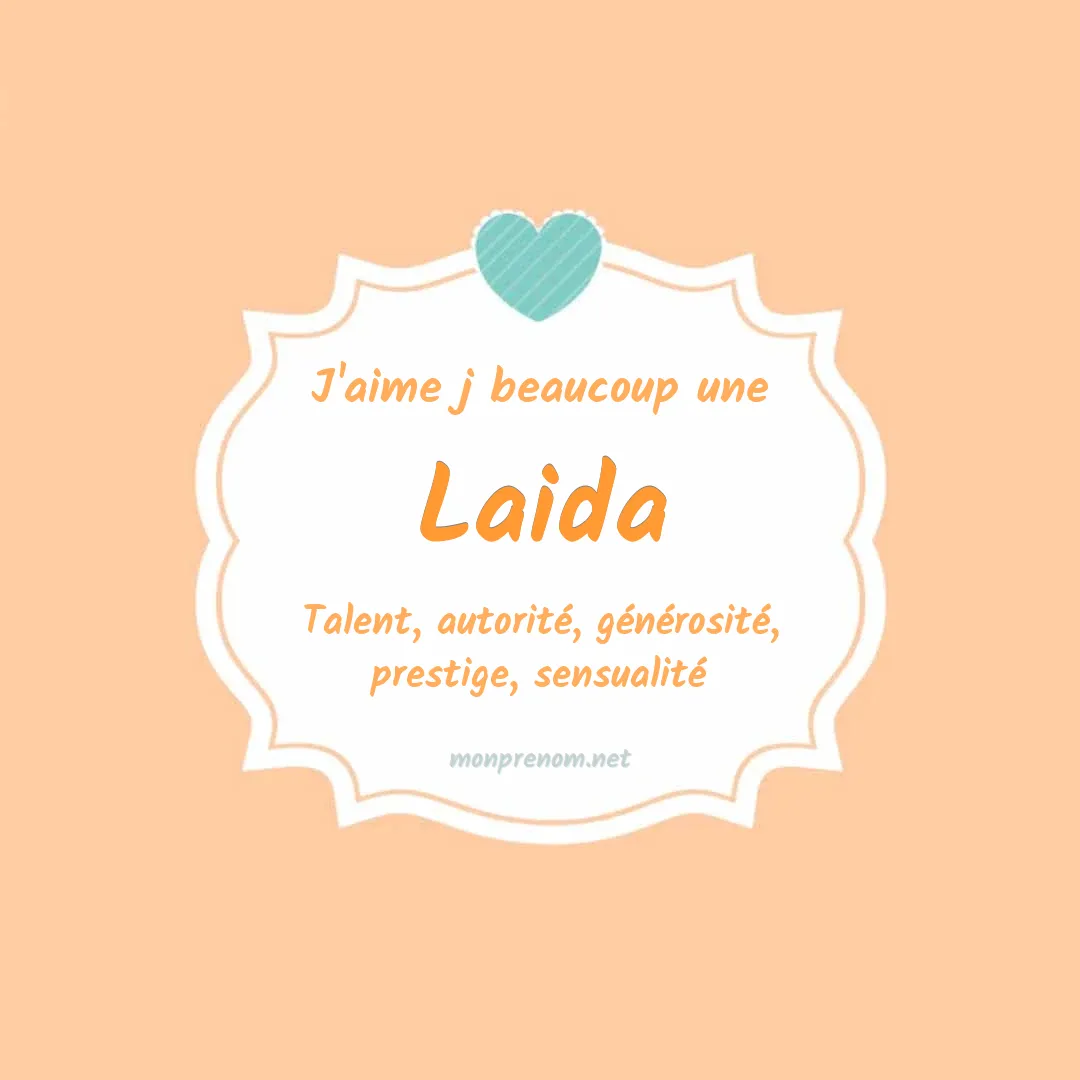 j'aime beaucoup Laida