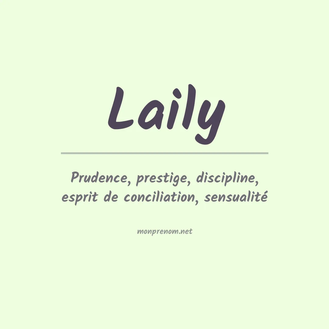 Signification du Prénom Laily Signification du Prénom Laily