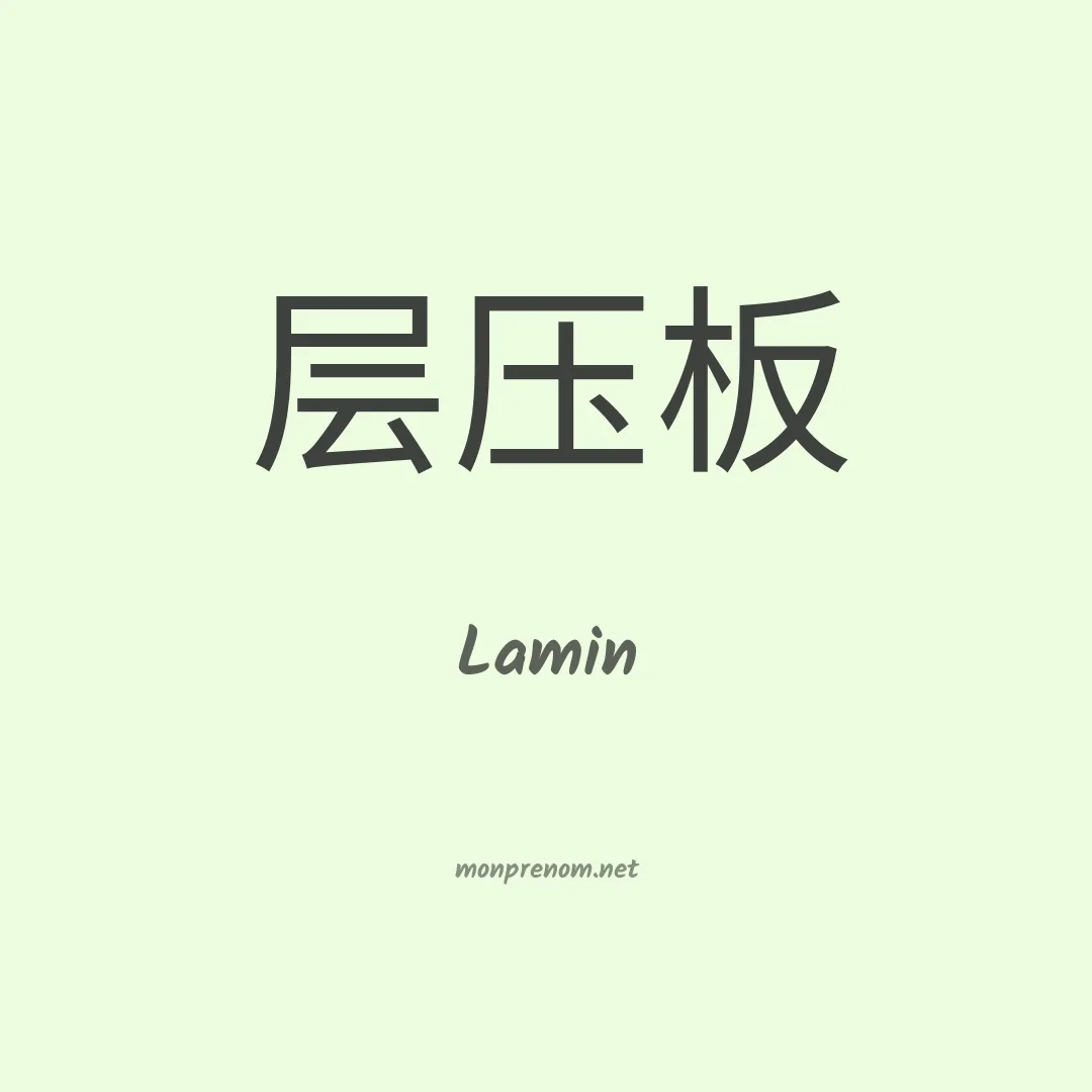Lamin en chino